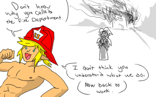 If BOTW Link was the only fire Department in Hyrule