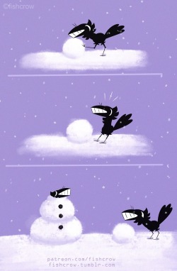 fishcrow:  Winter fun with son ❄️🌨☃️❄️