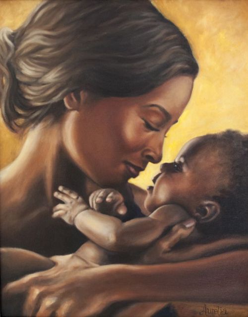 kissmyblackazz: “Mother’s Love” by Aurelia Thompson