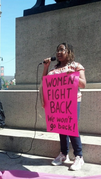 fuckyeahmarxismleninism: Detroit, Michigan: Women and supporters march against “men’s ri