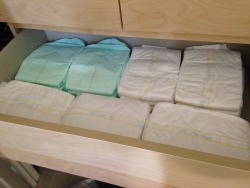 ronnieja1:  littleboydiaper:  Diapers are put away in my diaper drawers.   very nice