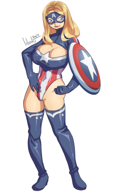 lilirulu:  Quick-y genderbent Captain America because that’s the movie I saw yesterday 