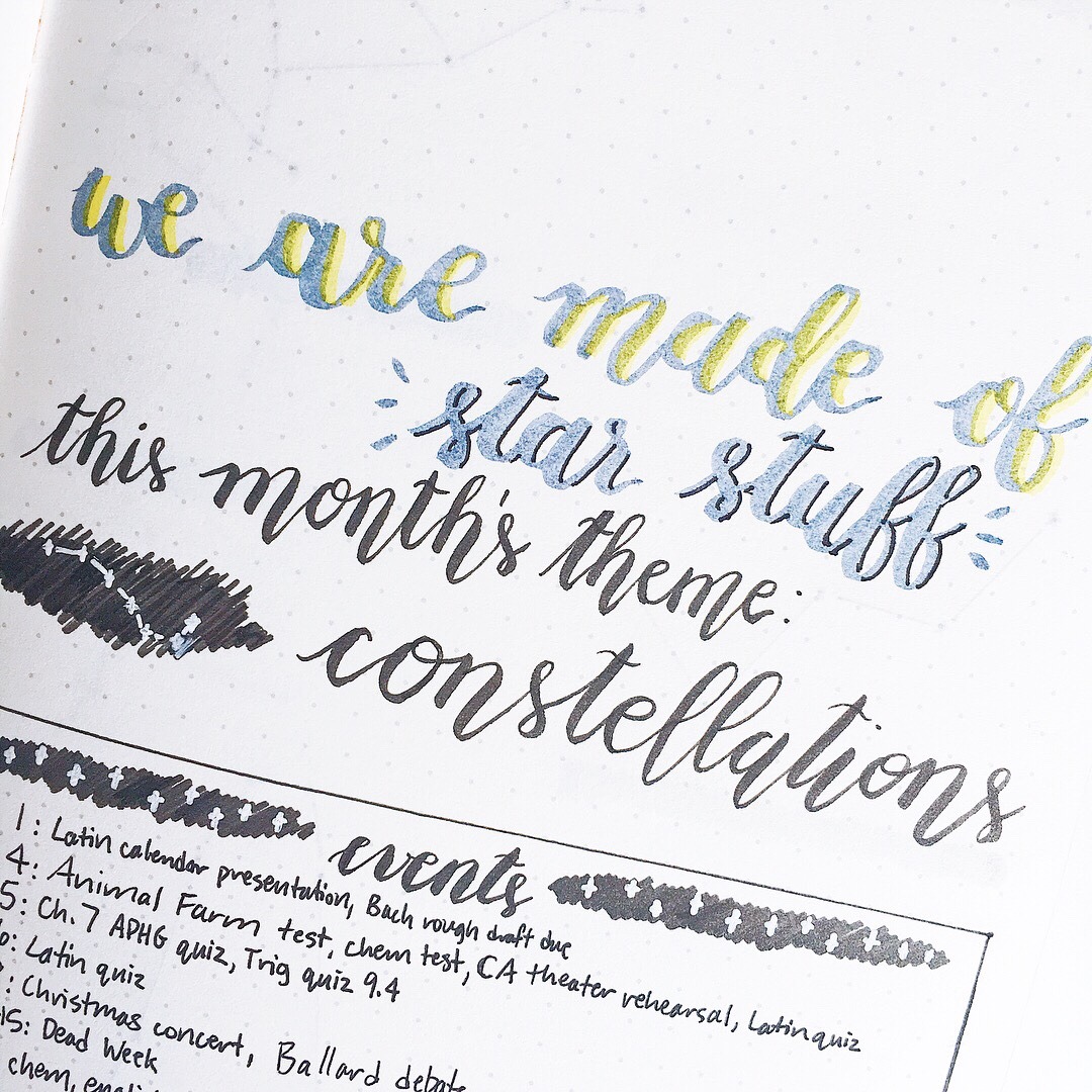 secundastudies:  12/2/17New month, new spread, new tests :^)