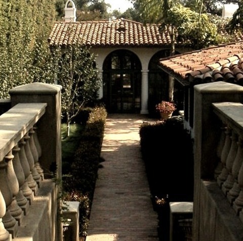 Landscape PondThis Is An Illustration Of A Sizable Brick Mediterranean Backyard Landscaping.