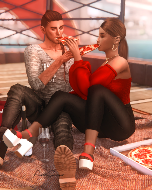 Love You More Than Pizza - 6 couple poses Instructions :- Place 2 teleporters wherever you want. - Y