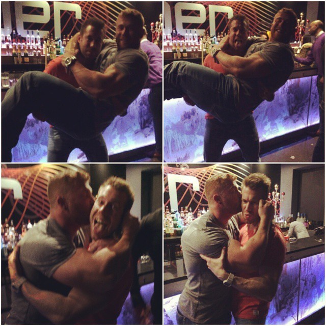 bigjoetex: Training partners with benefits Max O'Connor &amp; Richard Gozdecki