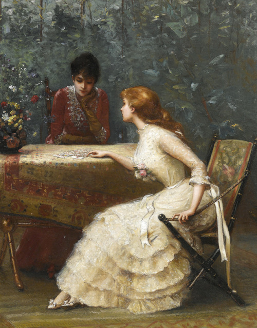 ‘Question to the Cards’ by Édouard Bisson, 1889.