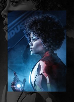 justiceallianceunlimited:  Rihanna as Riri Williams (Iron Heart) by BossLogic Art