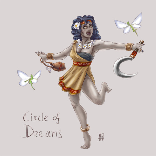 CIRCLE OF DREAMS (♀ genasi, earth)From the lands of Chessenta comes this earth genasi druid from the