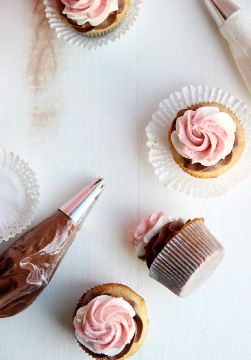 Neapolitan Cupcakes