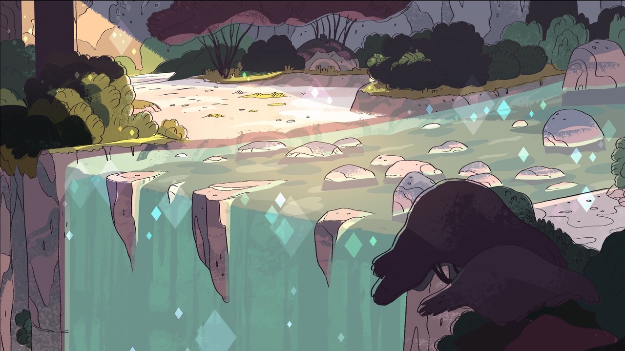 dragonsroarart:  screenshot redraw ^^ the bgs in SU are beautiful!!! 