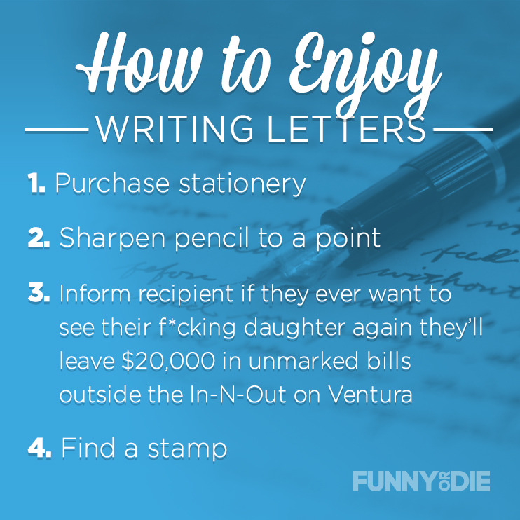 How to Enjoy Writing Letters