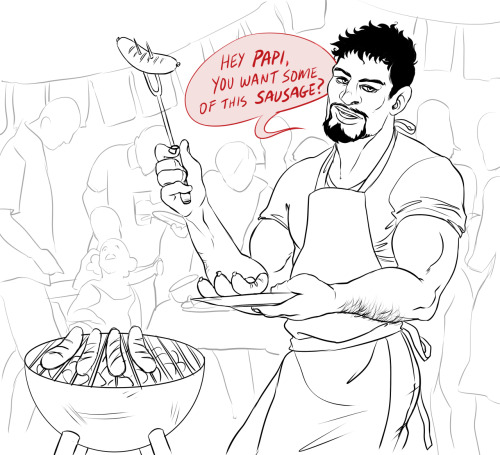 tmirai-art:  That one family bbq where Jack succeeded in eliminating himself. You have no one to blame but yourself, Gabe. Bonus: 