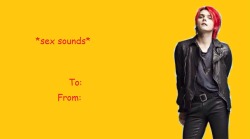 be-immortals:  band members valentine cards (part one / part two) i know these are pretty lame but hey, at least i tried enjoy :)