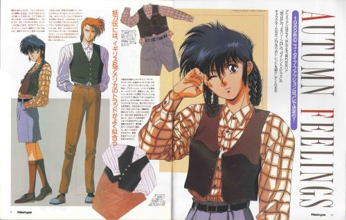 oldtypenewtype: Autumn Feelings Very creative article featuring anime characters rocking some of the