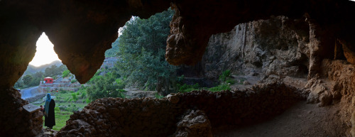 The Shah Allah Ditta caves, base of the Margala Hills, Islamabad Capital Territory, Pakistan. Dates 