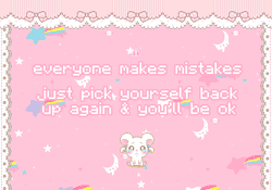 positivepixels:  don’t fret the mistakes, just learn from them and carry on with your wonderful self! 