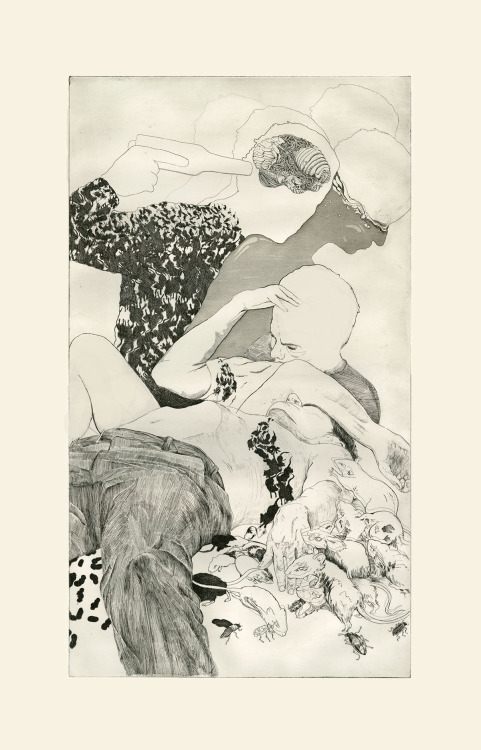S.Amrein aka Sam | on Tumblr - Other realities. Etchings on copper plates, 310x550 mm These pictures
