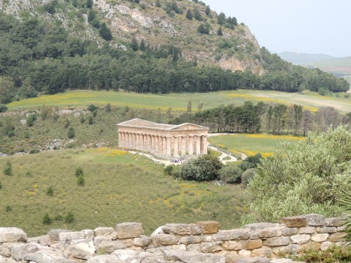 robinhoeks: Unfinished Doric temple at Segesta, view from city hill