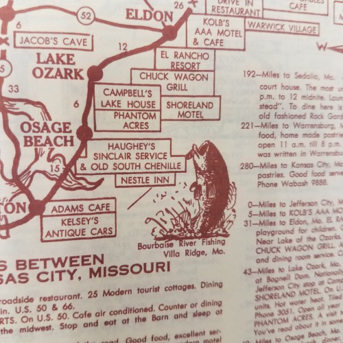 Adventures in Travel… This booklet features Illustrated maps of US Highways with stops along 