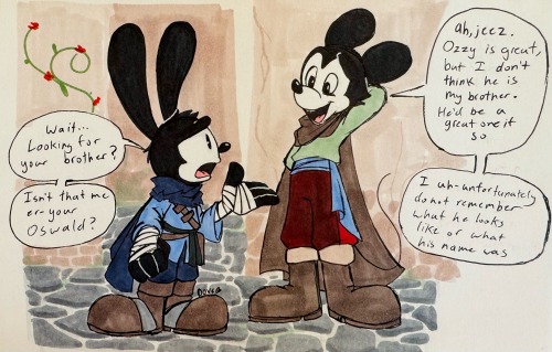 Though It Be Funny To Draw Mick And Oz From @disney-mystical-au Interacting With My DnD Mick And Oz.