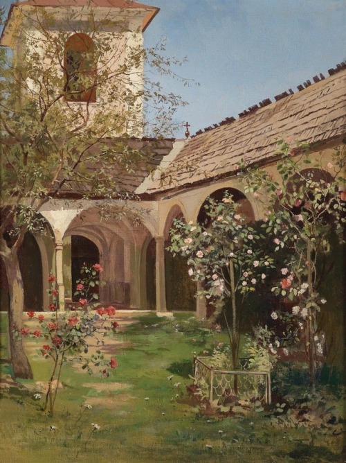 Leopold Munsch“Flowering Monastery Garden”