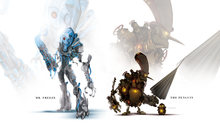 in-the-kan:  Justin Currie has created these insane robot character designs for several