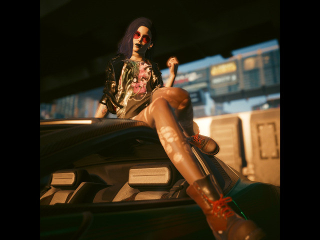 abysswaatchers:off to commit some vehicular manslaughter at ye old night city sideshow 