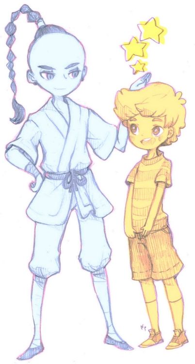 tonyandonutss:nippoisalien:What if Lucas went on adventure with Prince Poo instead of Princess Kumat