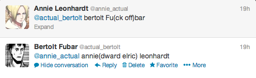 snktwitter:  Best of Bertolt being sassy.