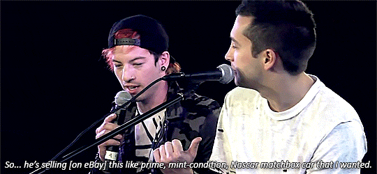srgntbxrnes:things i love about twenty øne piløts↳ how did you two meet?