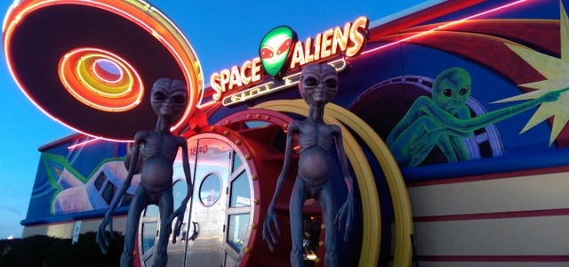 dreamland51:  Space Aliens Grill &amp; Bar is a small, regional chain of outer