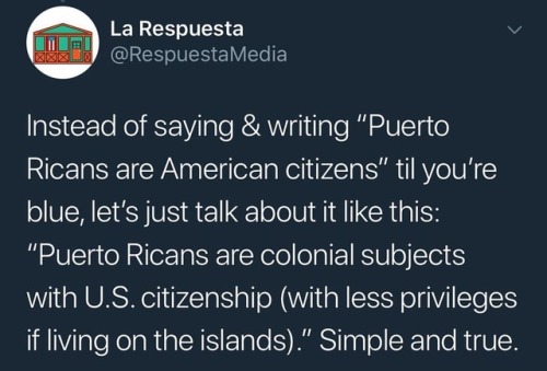 Every time someone asserts “Puerto Ricans are American citizens” you buy both into manifest destiny/
