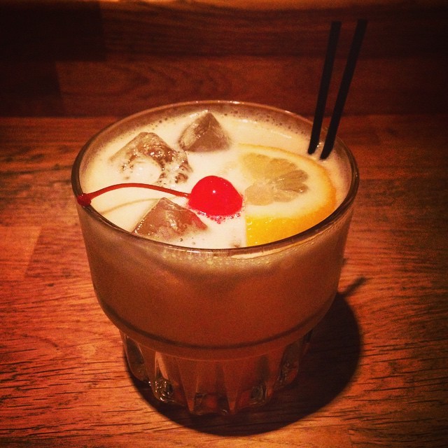 Amaretto sour. #withacherryontop (at Home Sweet Home)