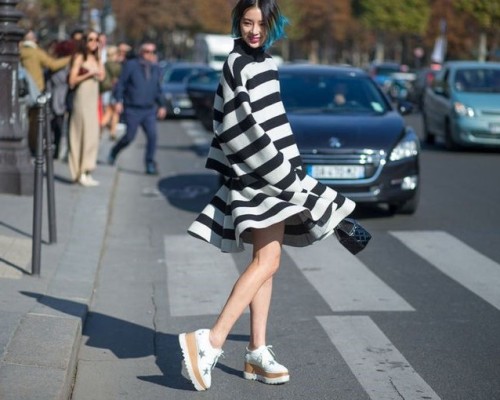 Irene Kim in Stella McCartney shoes