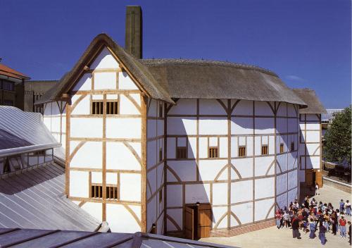 shakespearesglobeblog:From the Globe Archives: Shakespeare’s Globe under constructionThroughou