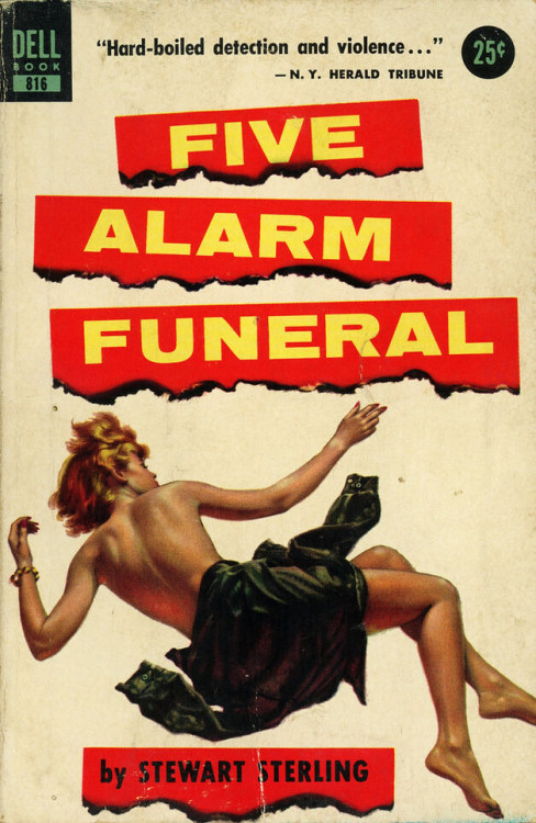 Stewart Sterling (Prentice Winchell), Five Alarm Funeral. Ace Books D-515, 1961. (First published 19