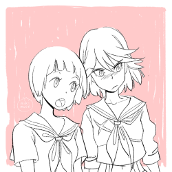 mikimuun: Ryuko and Mako~ &lt;3 &lt;3 &lt;3