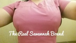 therealsavannahbound:  So, I decided to take some pics at work while I had a little down time.  As you can see, my nipples are constantly poking through.  This is with a lined bra and a heavy scrub top.   For those of you who ask, no I do not do anything