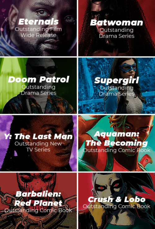 Comics and adaptations nominated for 
the 33rd Annual GLAAD Media Awards #comicedit#lgbtedit#dailylgbtq#news#movie#tv#comic#marvel#dc#dark horse #boom! studios #oni press#scholastic#first second#group#original#by: davi