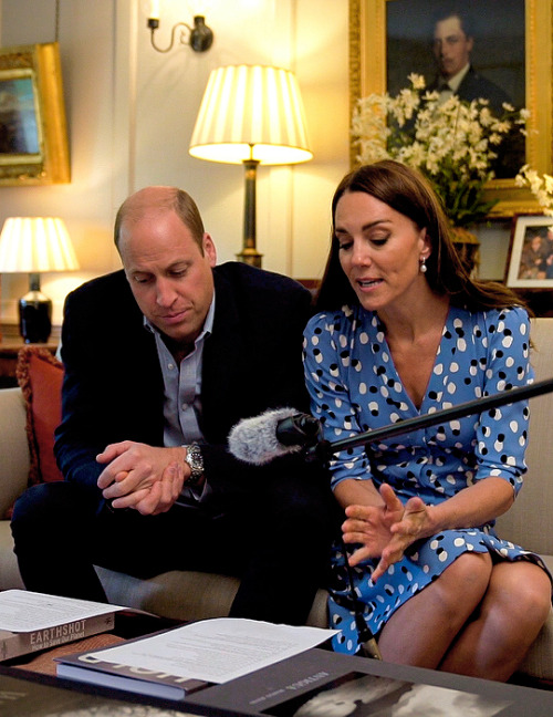 theroyalsandi: The Duke and Duchess of Cambridge reading a message for a special radio broadcast for
