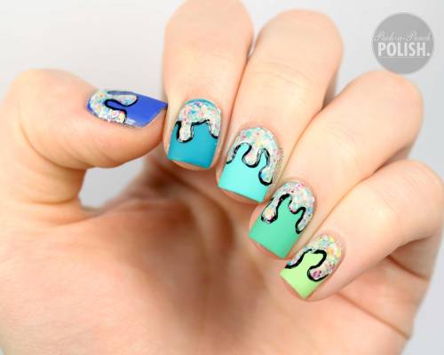 Frosting Drip Nail Art! Tutorial: http://youtu.be/61TfBMRMT4Q Blog Post: http://www.packapunchpolish