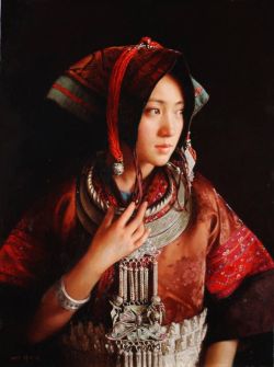 p-lanet-e-arth: Woman in Red by Zhang Yibo