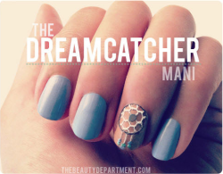 lipgloss-is-poppin:  The Dreamcatcher Mani