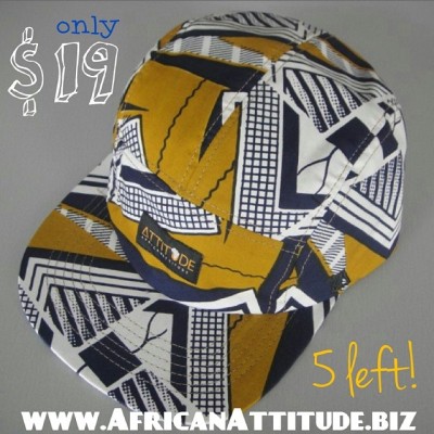 The hats are now available on the site and they are now 50% off! Hurry now! Only 5 left of the Geometric Print Strapback! #Africanattitude #Africanprint #Africa #Africanfashion #everdayafricanfashion #Ghana #Nigeria #strapback #snapback #hat #love...