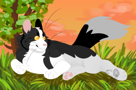 fosterscribbles:     Lineless art of my 4 faves!  Longtail, Swiftpaw, Scourge, and Goldenflower! 