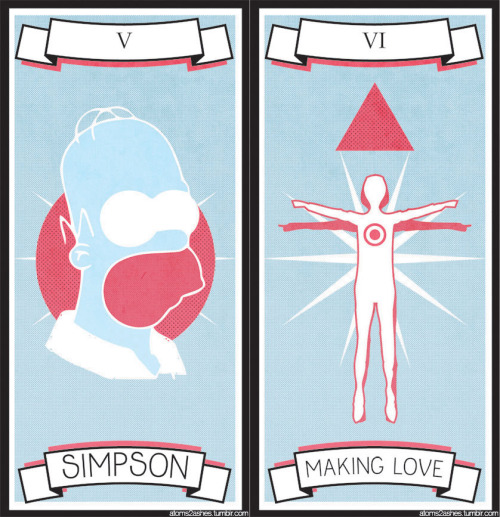 atoms2ashes:  Hey guys, I made fake tarot cards of your favorite music video ever.  oH MY GOD