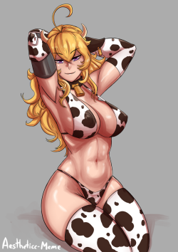 aestheticc-meme:  NATURE’S MIlK TRUCK Commission for anon of Cow-girl YangHD is in hell