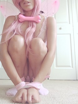 masochistic-babygirl: Pink Fairy woke up