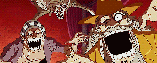 onenakamapiece:  &ldquo;When the zombies are chasing after Chopper, Usopp, and